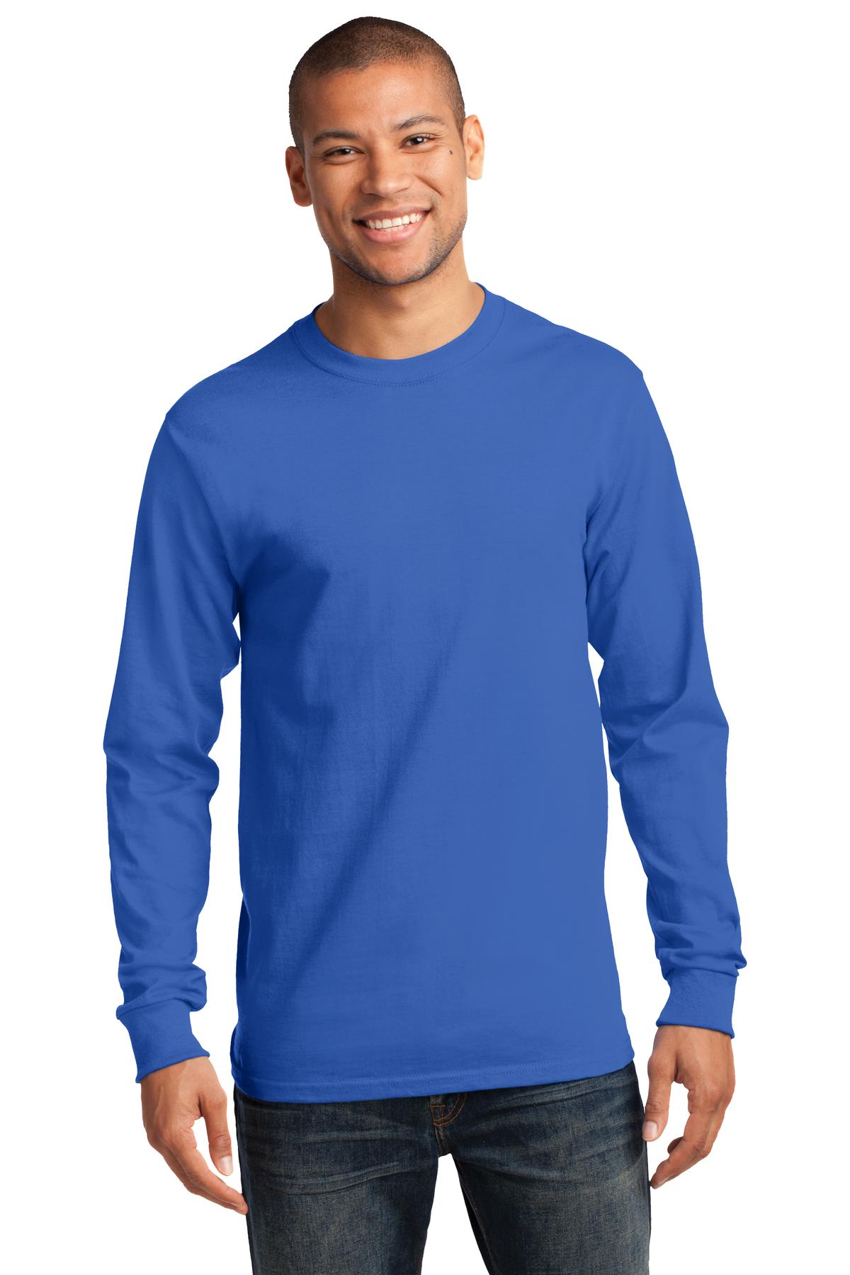 Port & Co™ Tall Long Sleeve Essential Tee. PC61LST