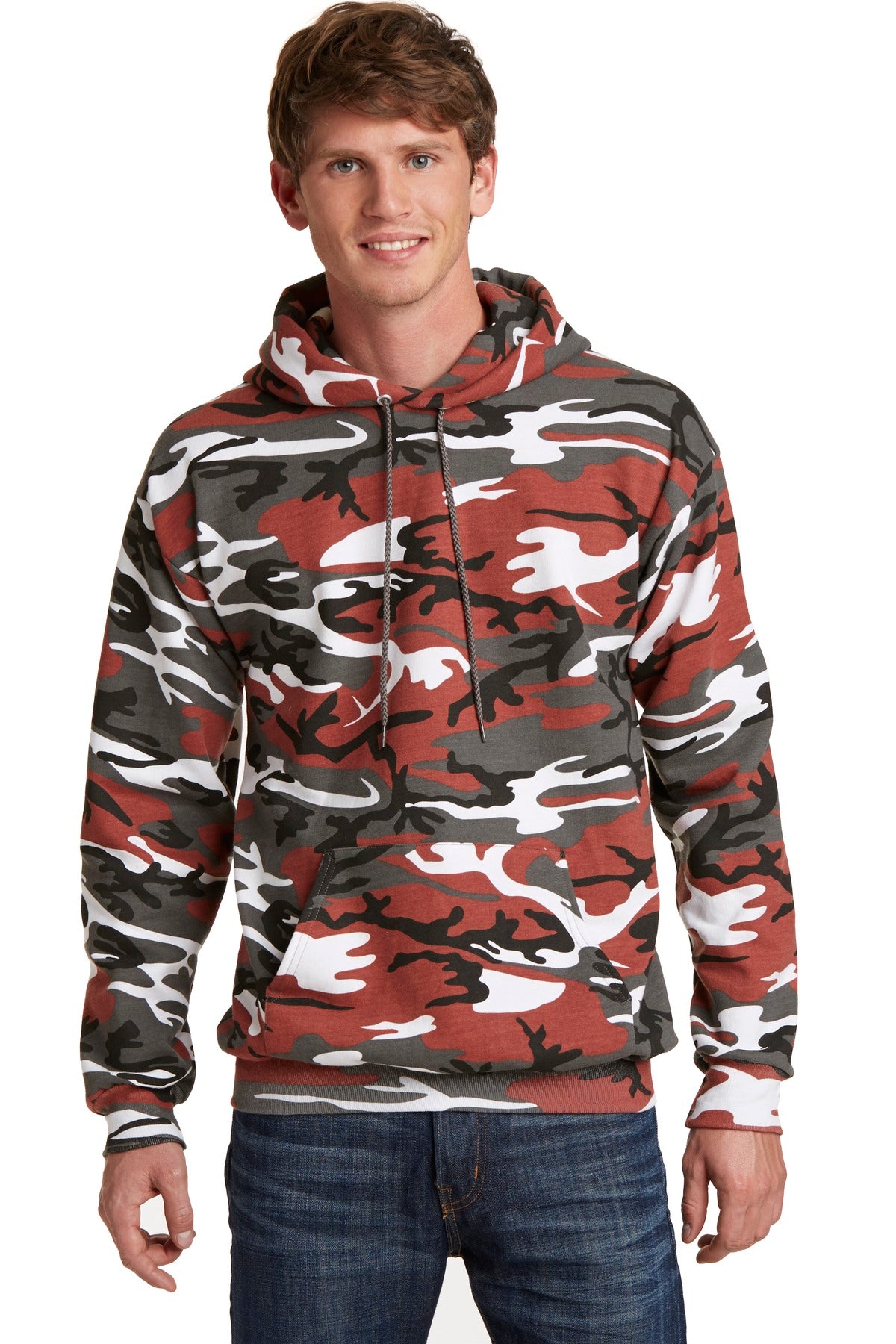 Port & Co™ Core Fleece Camo Pullover Hooded Sweatshirt. PC78HC