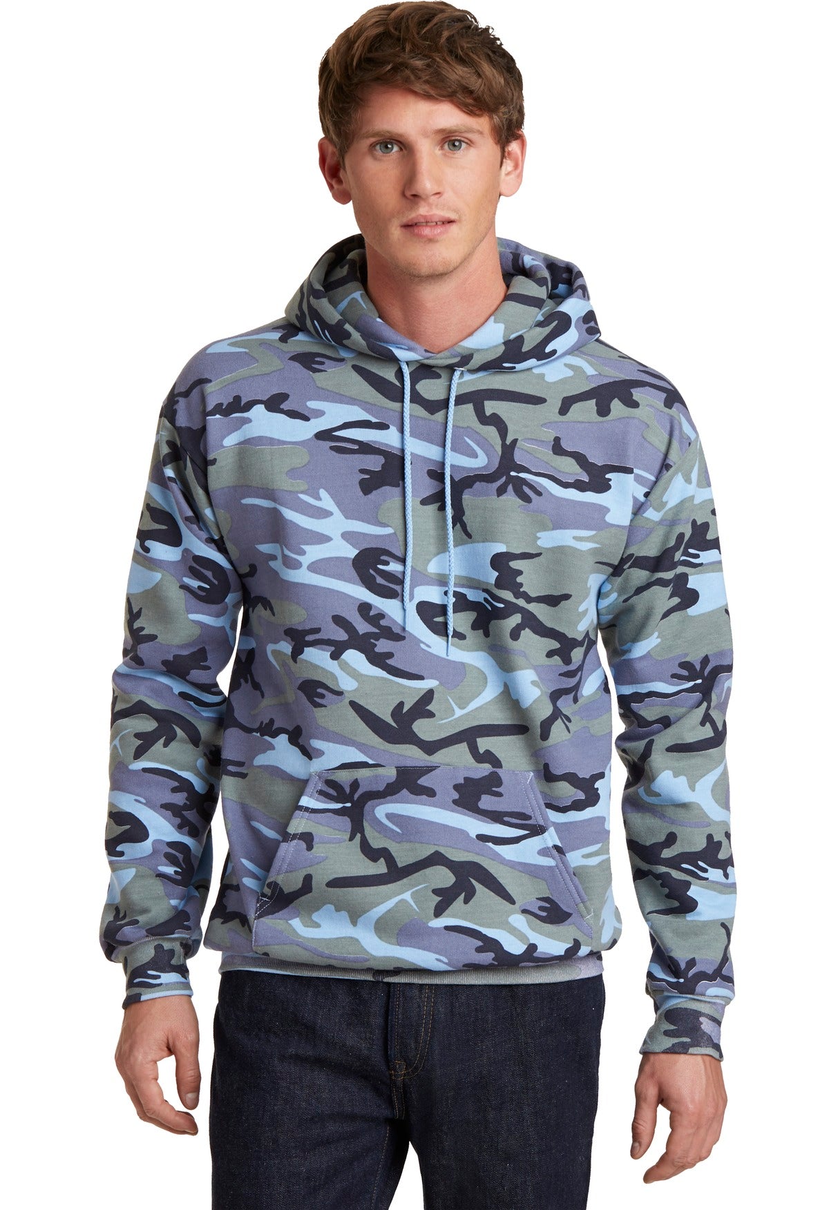 Port & Co™ Core Fleece Camo Pullover Hooded Sweatshirt. PC78HC