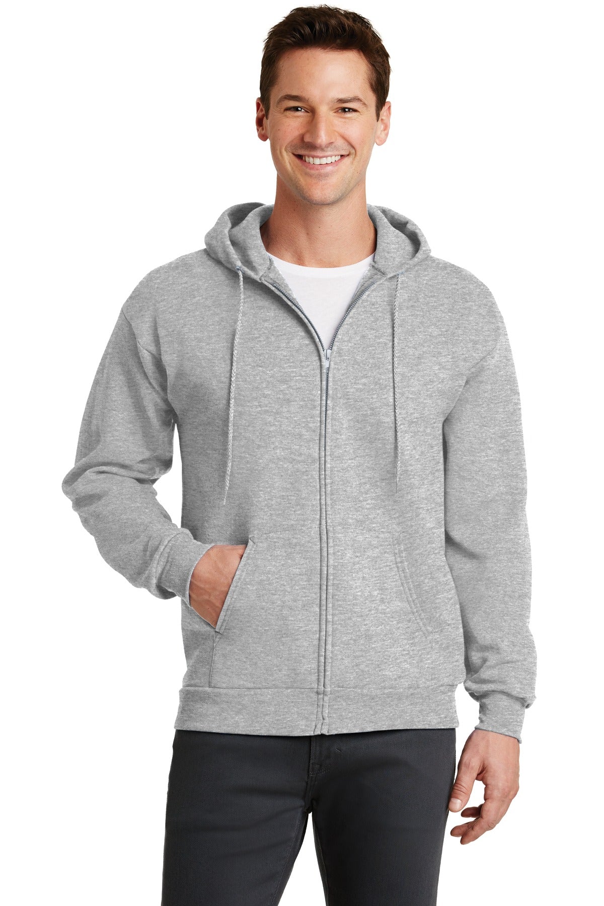 Port & Co™ Core Fleece Full-Zip Hooded Sweatshirt. PC78ZH