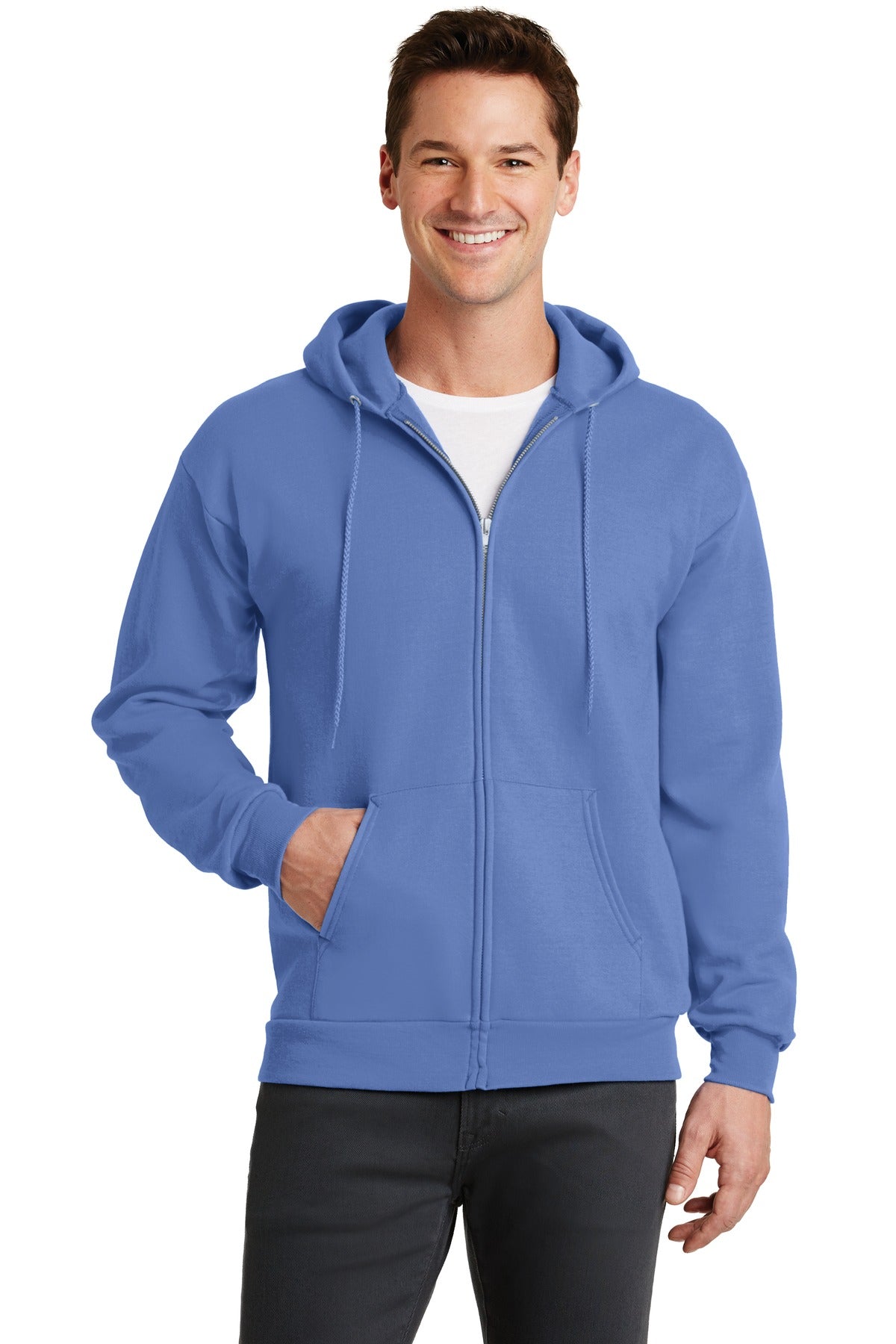 Port & Co™ Core Fleece Full-Zip Hooded Sweatshirt. PC78ZH