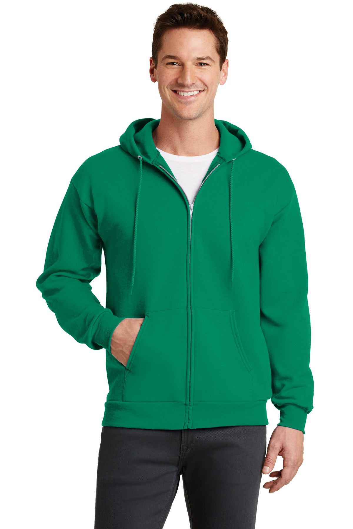 Port & Co™ Core Fleece Full-Zip Hooded Sweatshirt. PC78ZH