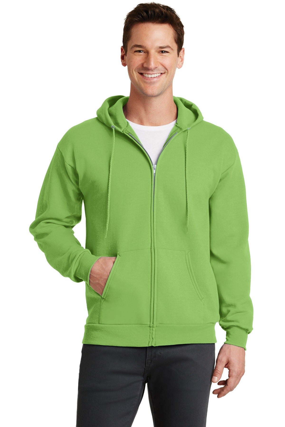 Port & Co™ Core Fleece Full-Zip Hooded Sweatshirt. PC78ZH