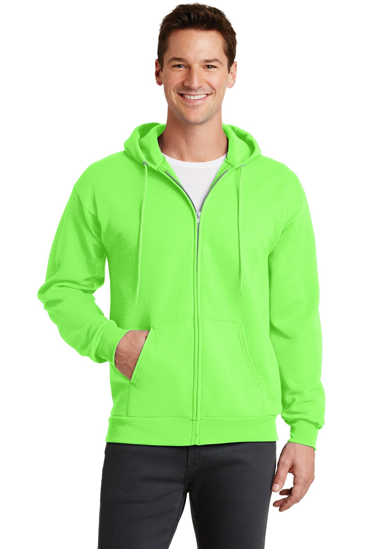 Port & Co™ Core Fleece Full-Zip Hooded Sweatshirt. PC78ZH