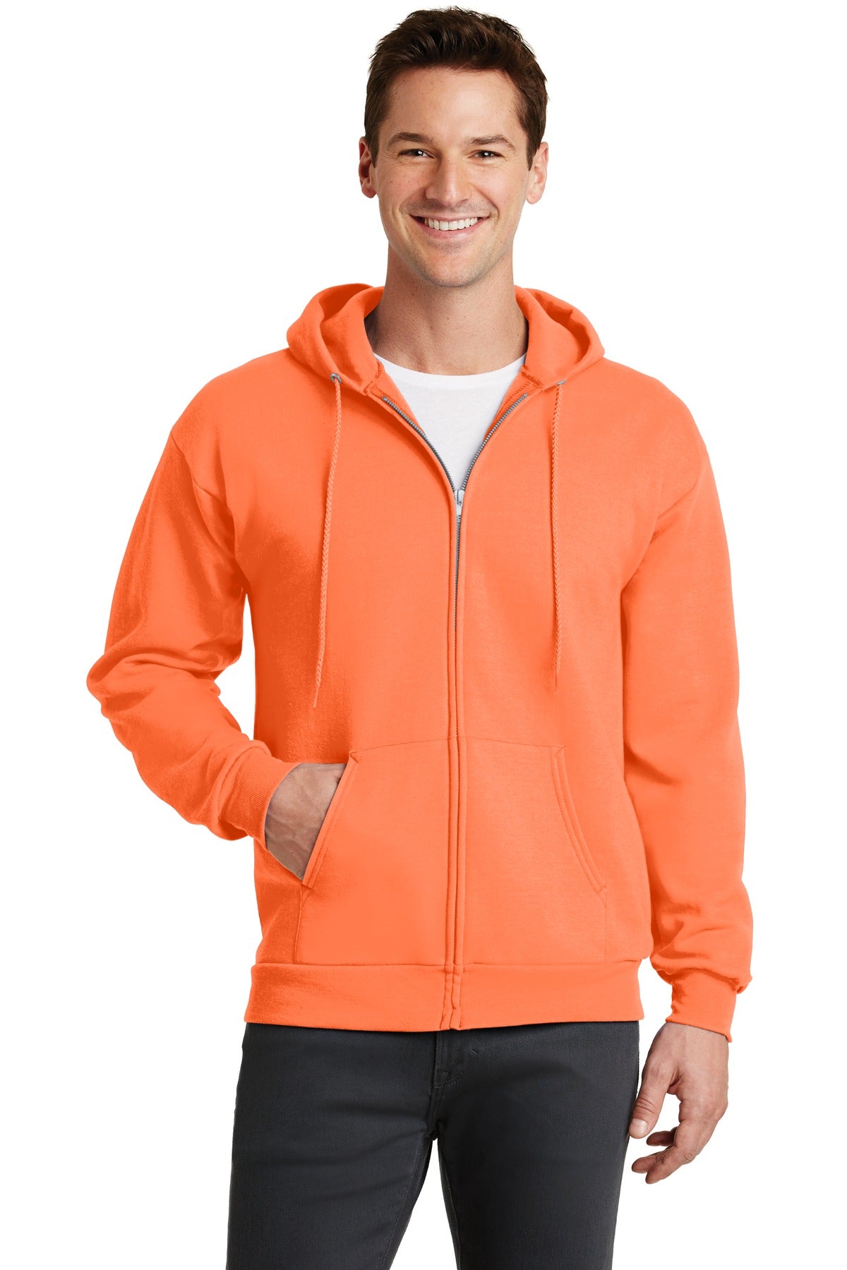 Port & Co™ Core Fleece Full-Zip Hooded Sweatshirt. PC78ZH