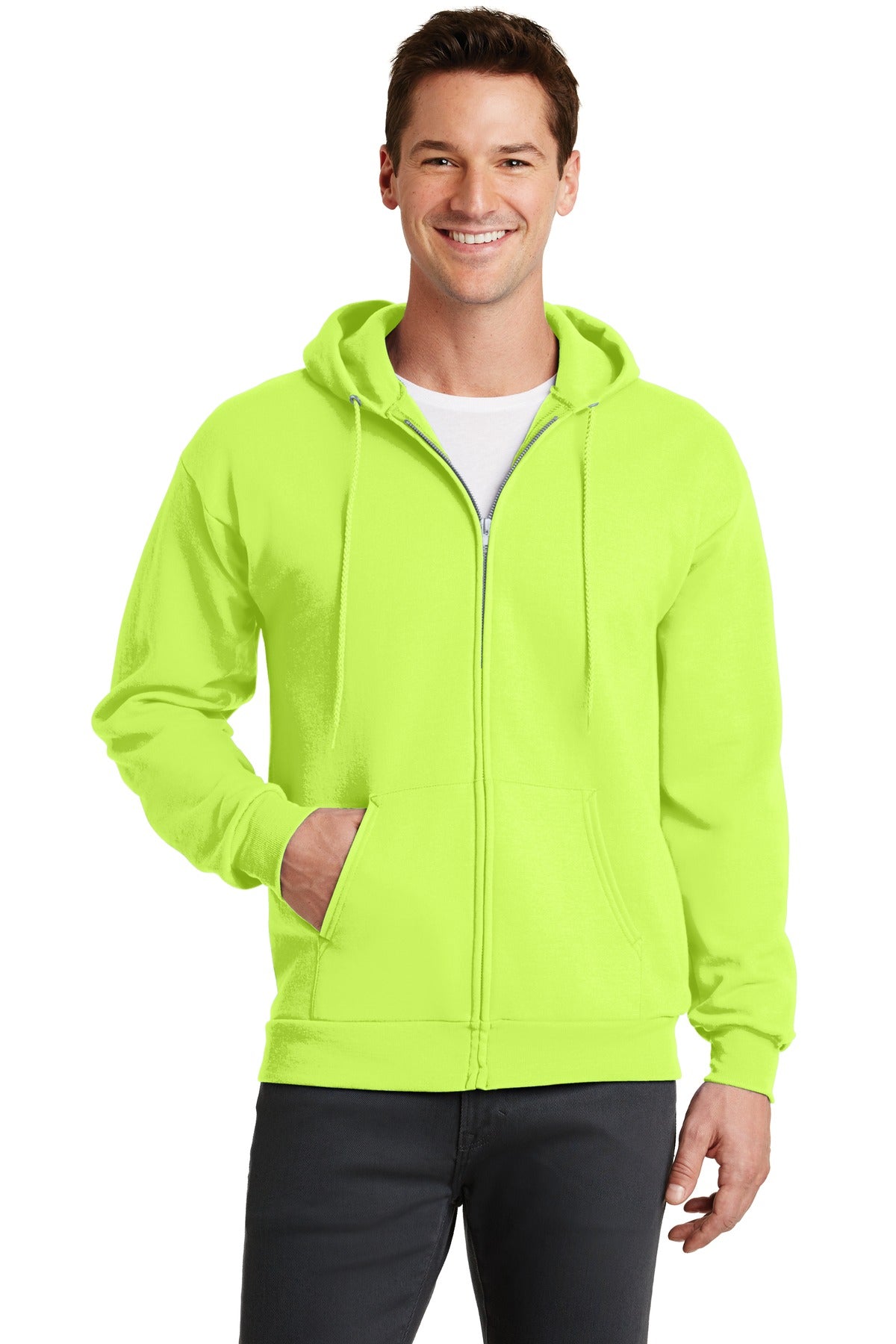 Port & Co™ Core Fleece Full-Zip Hooded Sweatshirt. PC78ZH
