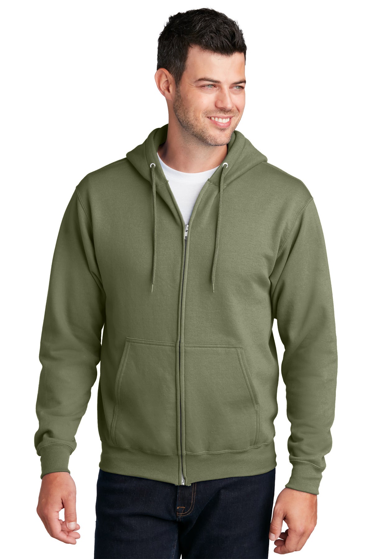 Port & Co™ Core Fleece Full-Zip Hooded Sweatshirt. PC78ZH