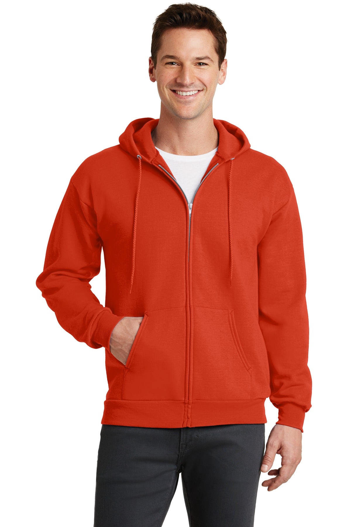 Port & Co™ Core Fleece Full-Zip Hooded Sweatshirt. PC78ZH