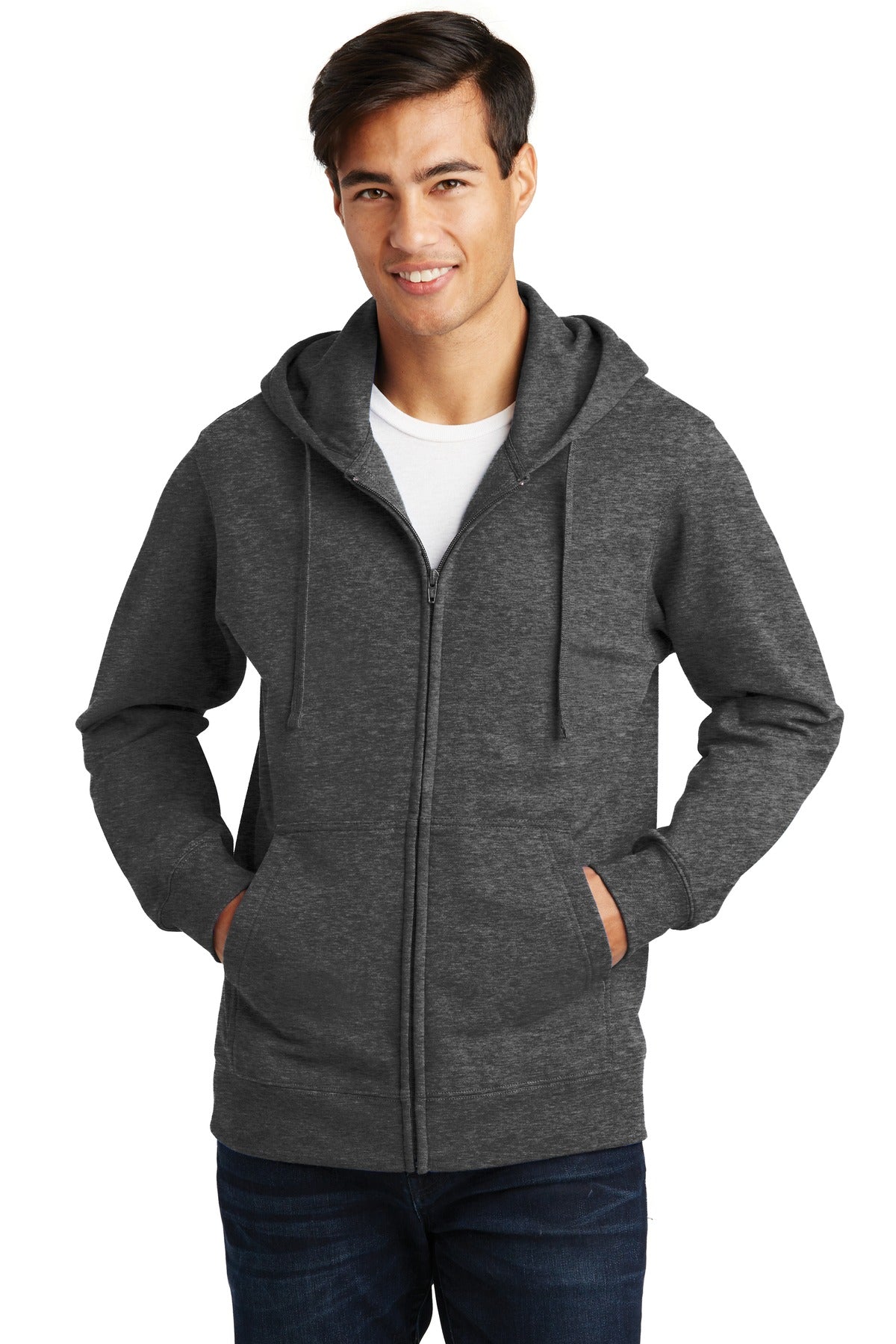 Port & Co™ Fan Favorite Fleece Full-Zip Hooded Sweatshirt. PC850ZH