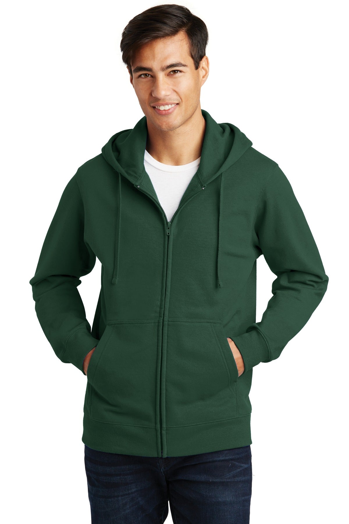 Port & Co™ Fan Favorite Fleece Full-Zip Hooded Sweatshirt. PC850ZH