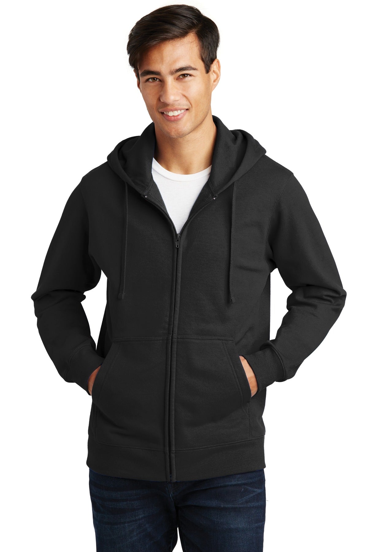 Port & Co™ Fan Favorite Fleece Full-Zip Hooded Sweatshirt. PC850ZH