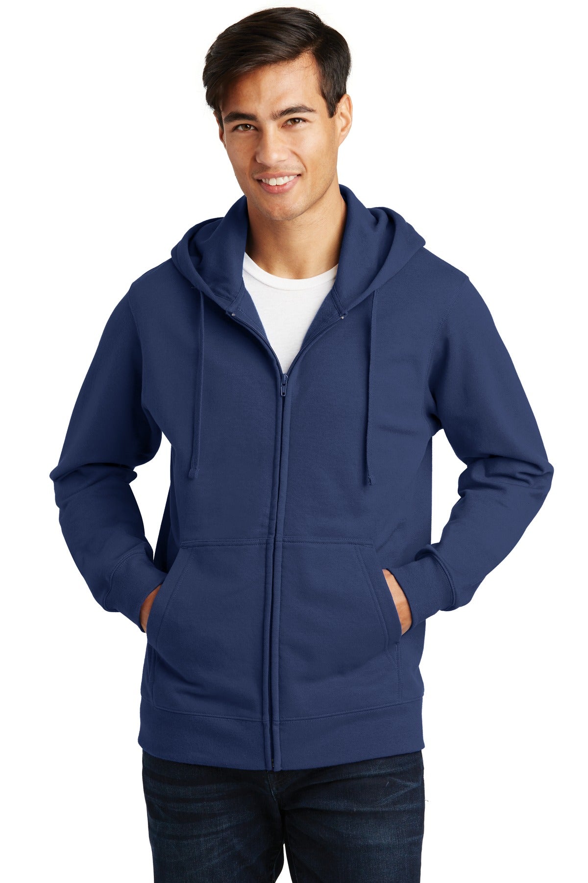 Port & Co™ Fan Favorite Fleece Full-Zip Hooded Sweatshirt. PC850ZH