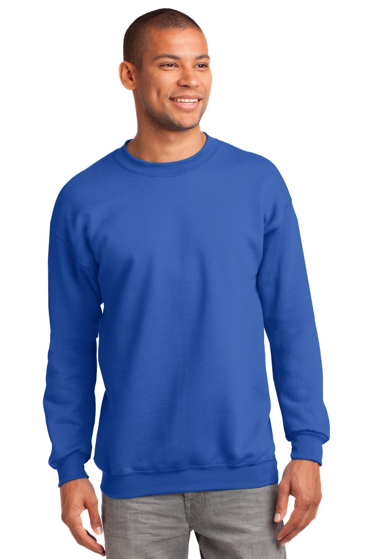 Port & Co™ Tall Essential Fleece Crewneck Sweatshirt. PC90T