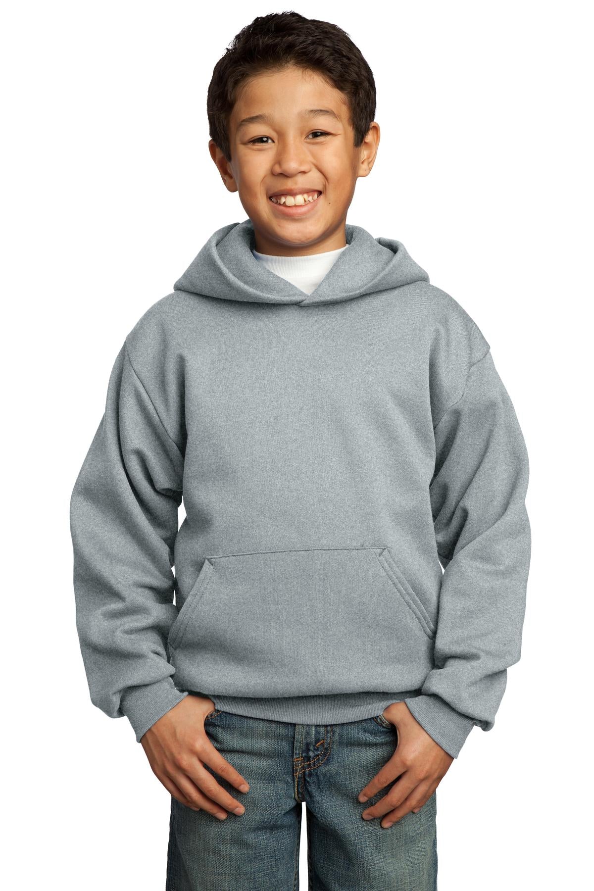 Port & Co™ Youth Core Fleece Pullover Hooded Sweatshirt.  PC90YH