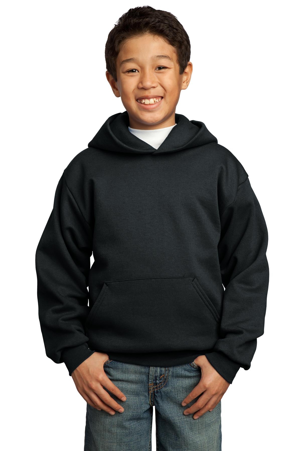 Port & Co™ Youth Core Fleece Pullover Hooded Sweatshirt.  PC90YH
