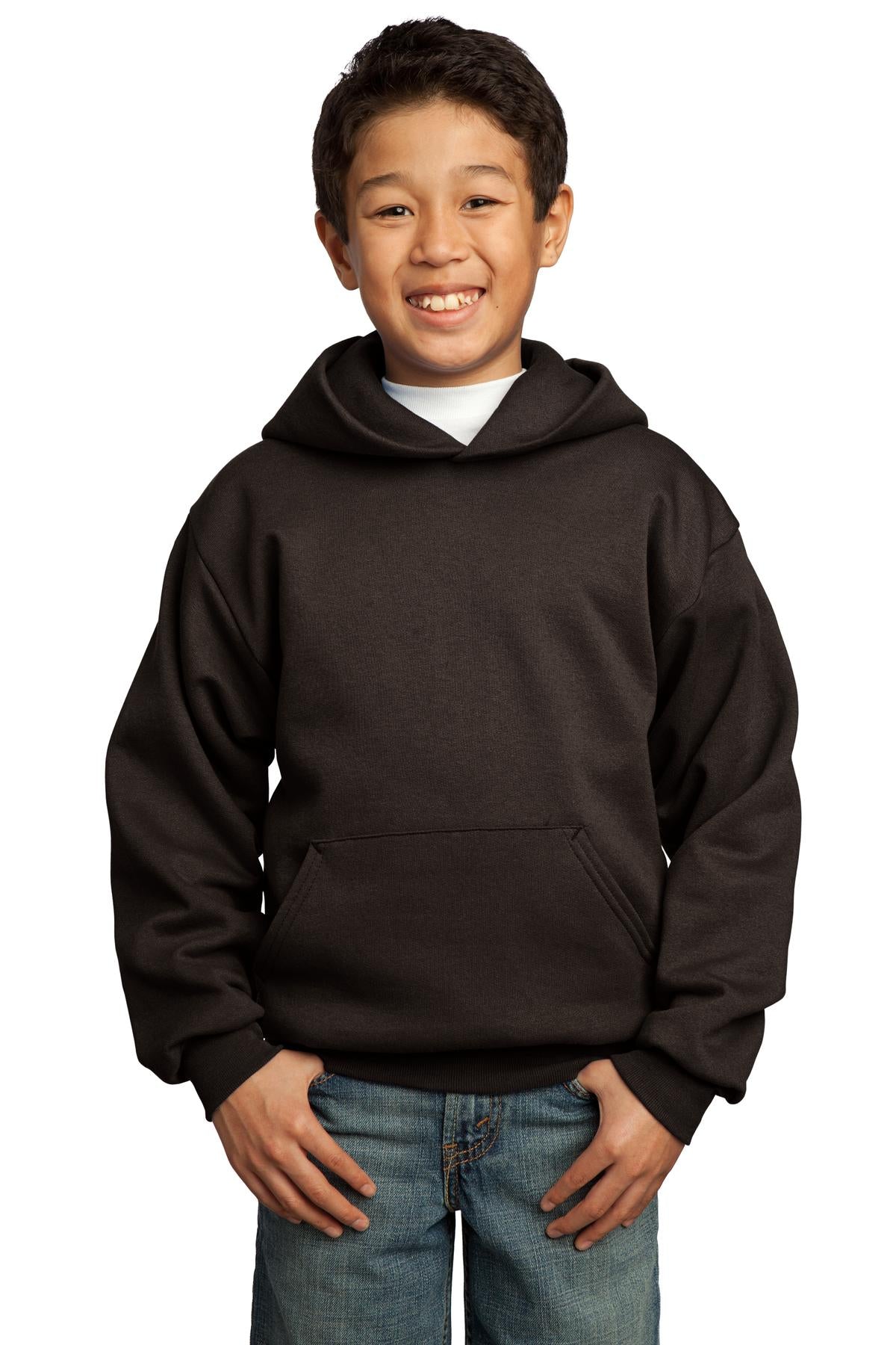 Port & Co™ Youth Core Fleece Pullover Hooded Sweatshirt.  PC90YH
