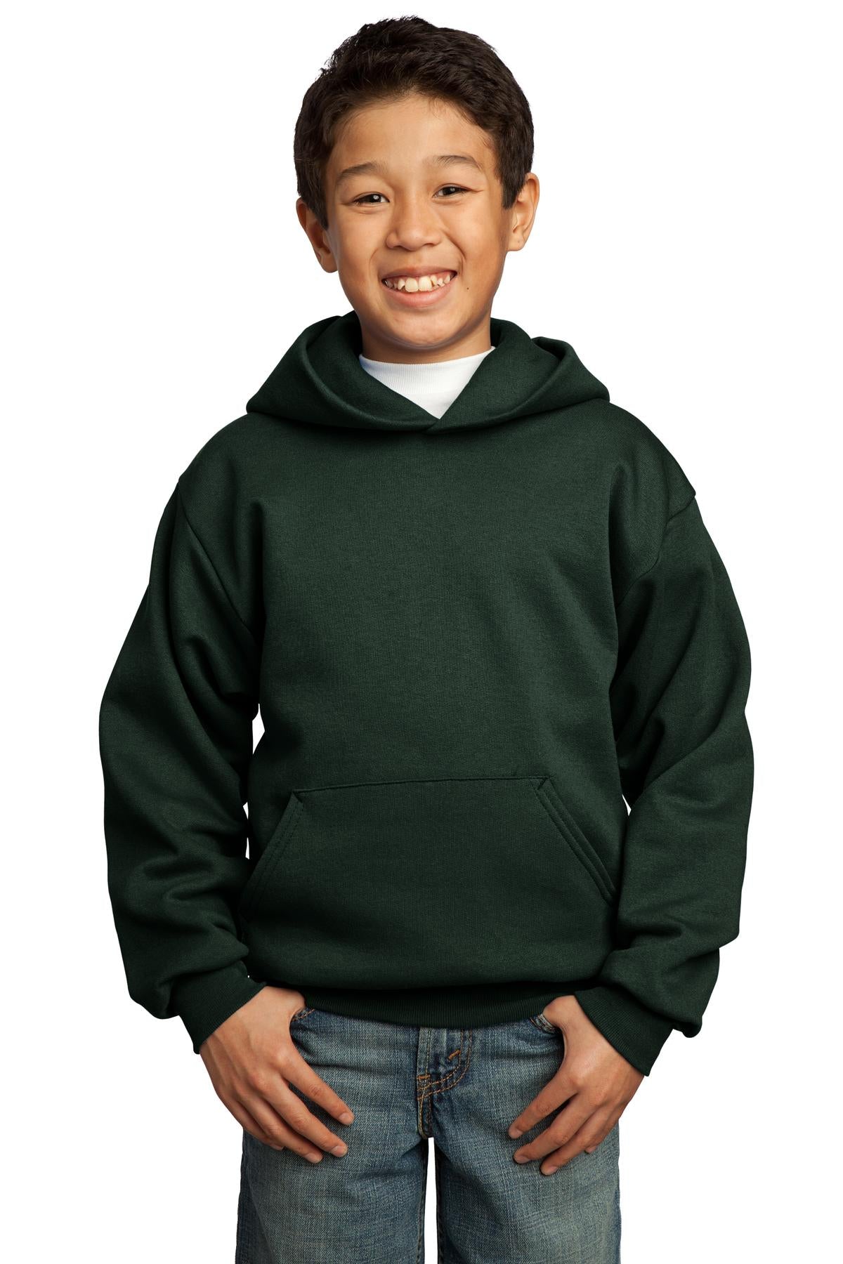Port & Co™ Youth Core Fleece Pullover Hooded Sweatshirt.  PC90YH
