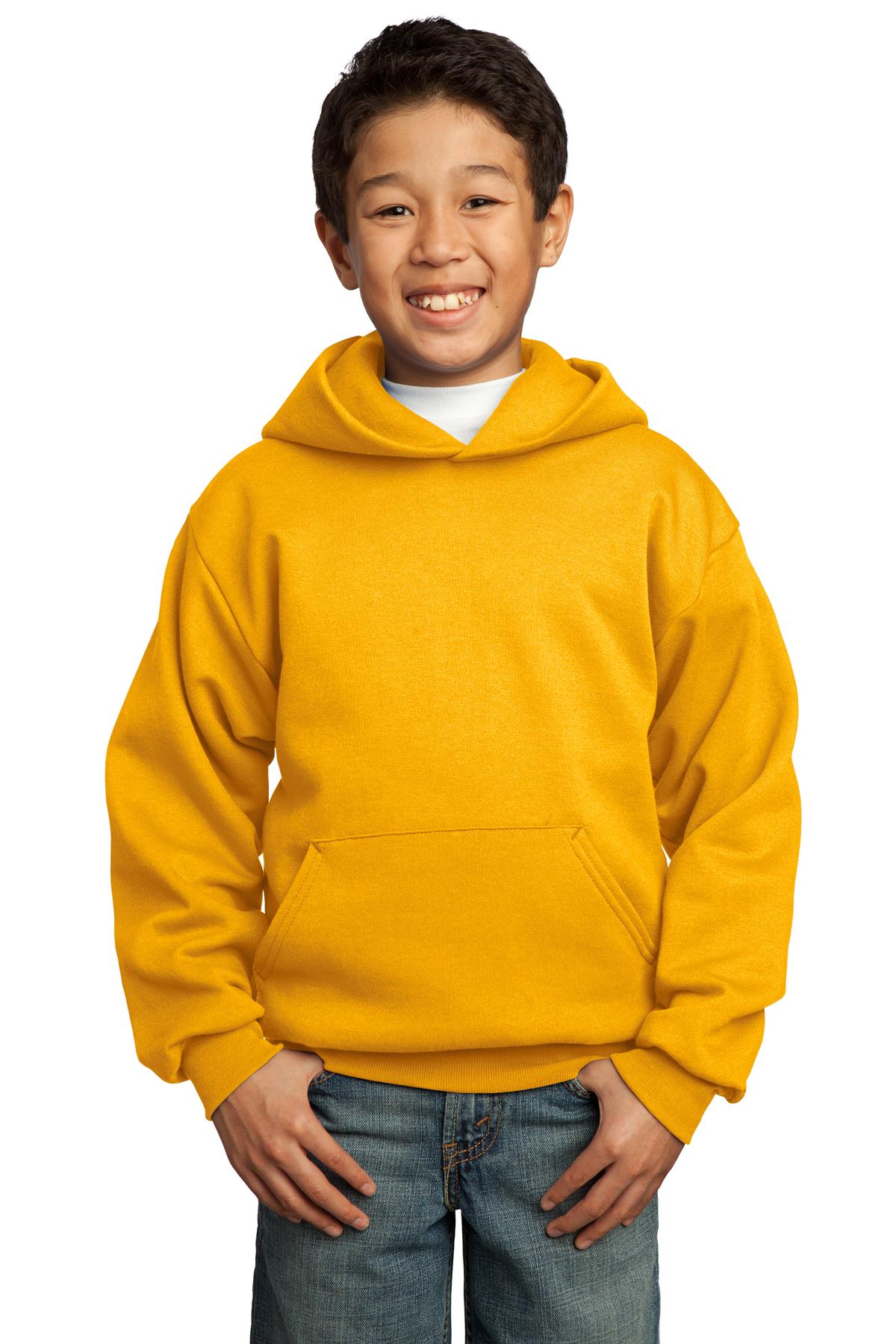 Port & Co™ Youth Core Fleece Pullover Hooded Sweatshirt.  PC90YH