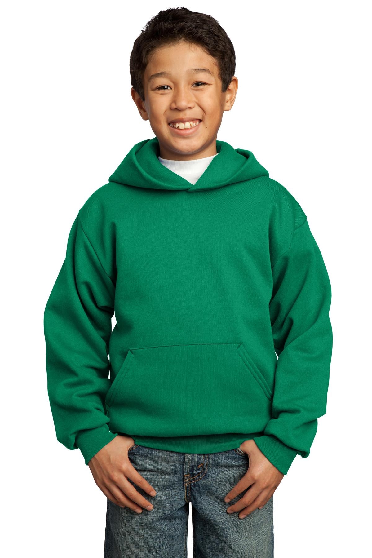 Port & Co™ Youth Core Fleece Pullover Hooded Sweatshirt.  PC90YH