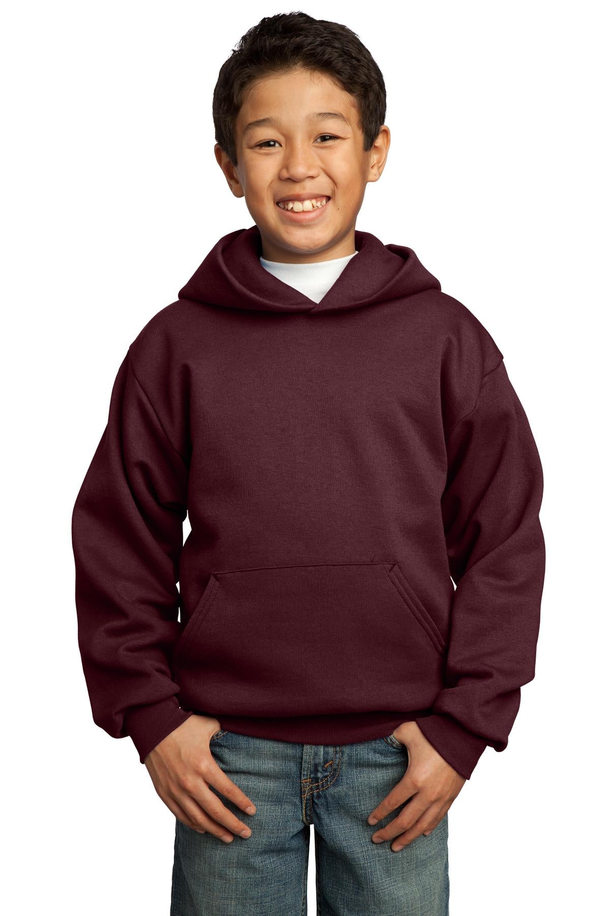 Port & Co™ Youth Core Fleece Pullover Hooded Sweatshirt.  PC90YH