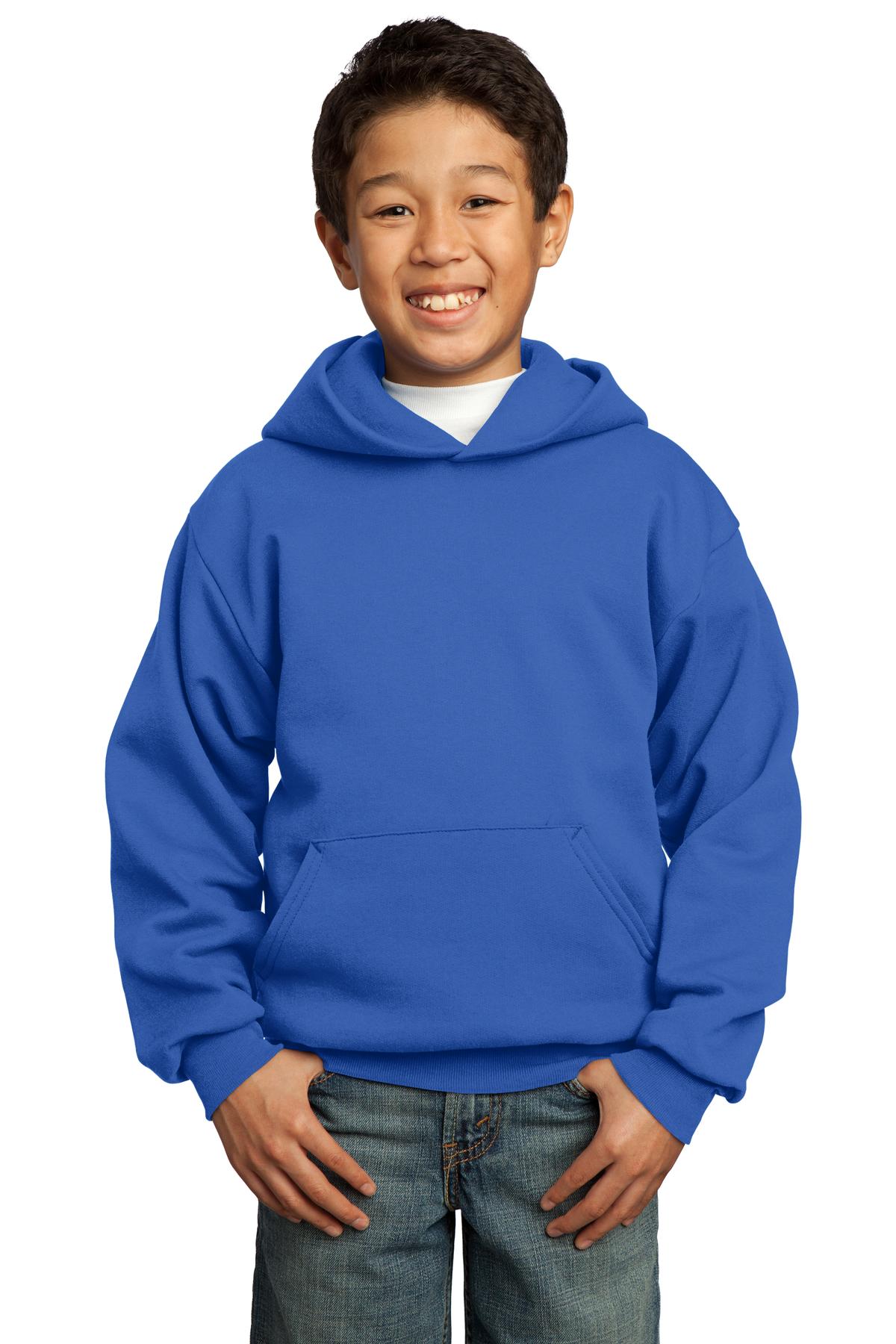 Port & Co™ Youth Core Fleece Pullover Hooded Sweatshirt.  PC90YH