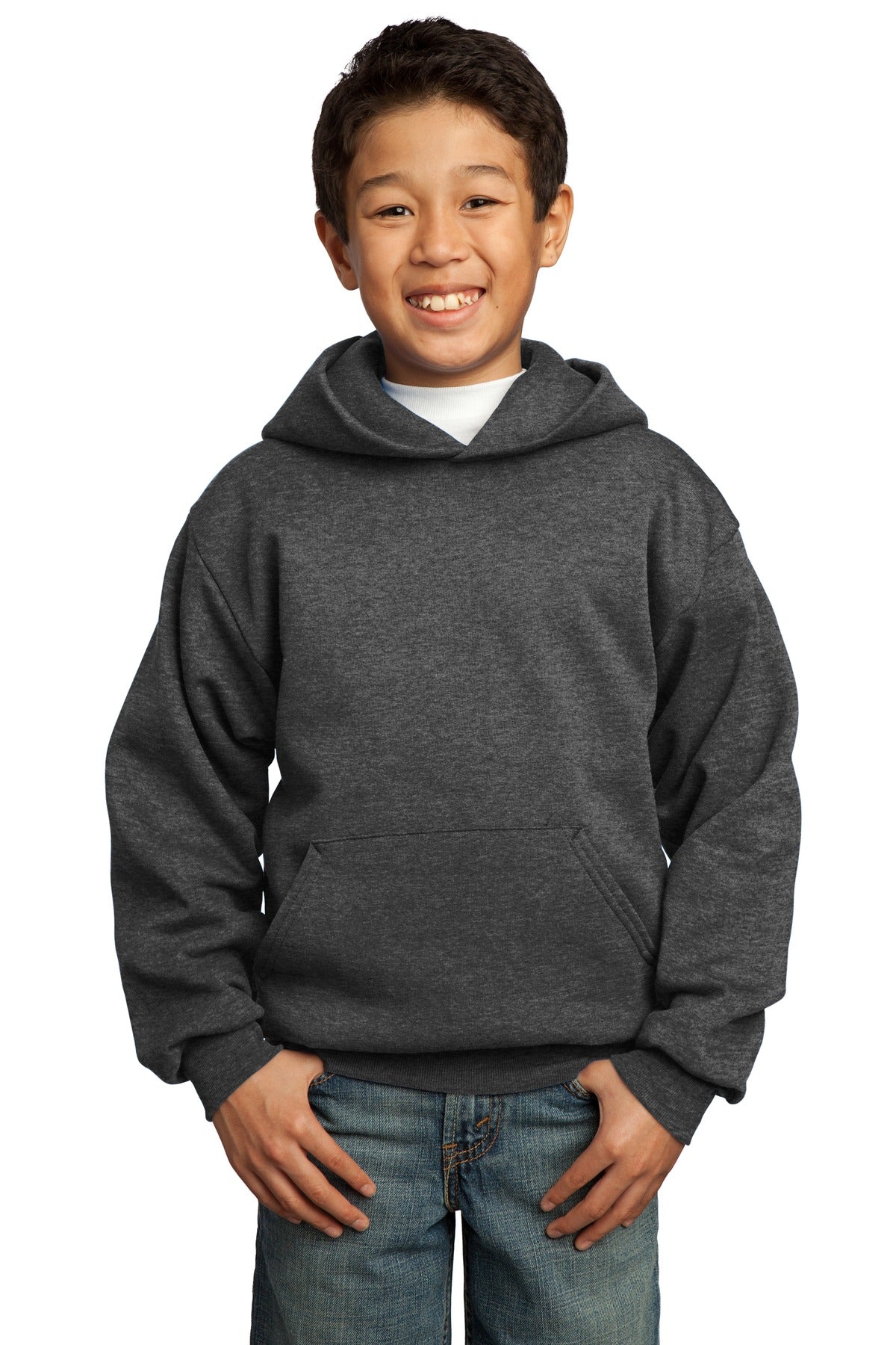 Port & Co™ Youth Core Fleece Pullover Hooded Sweatshirt.  PC90YH