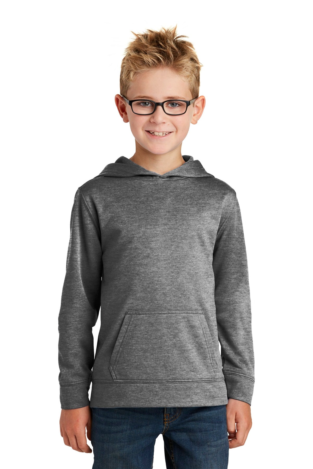 Port & Co™ Youth Core Fleece Pullover Hooded Sweatshirt.  PC90YH
