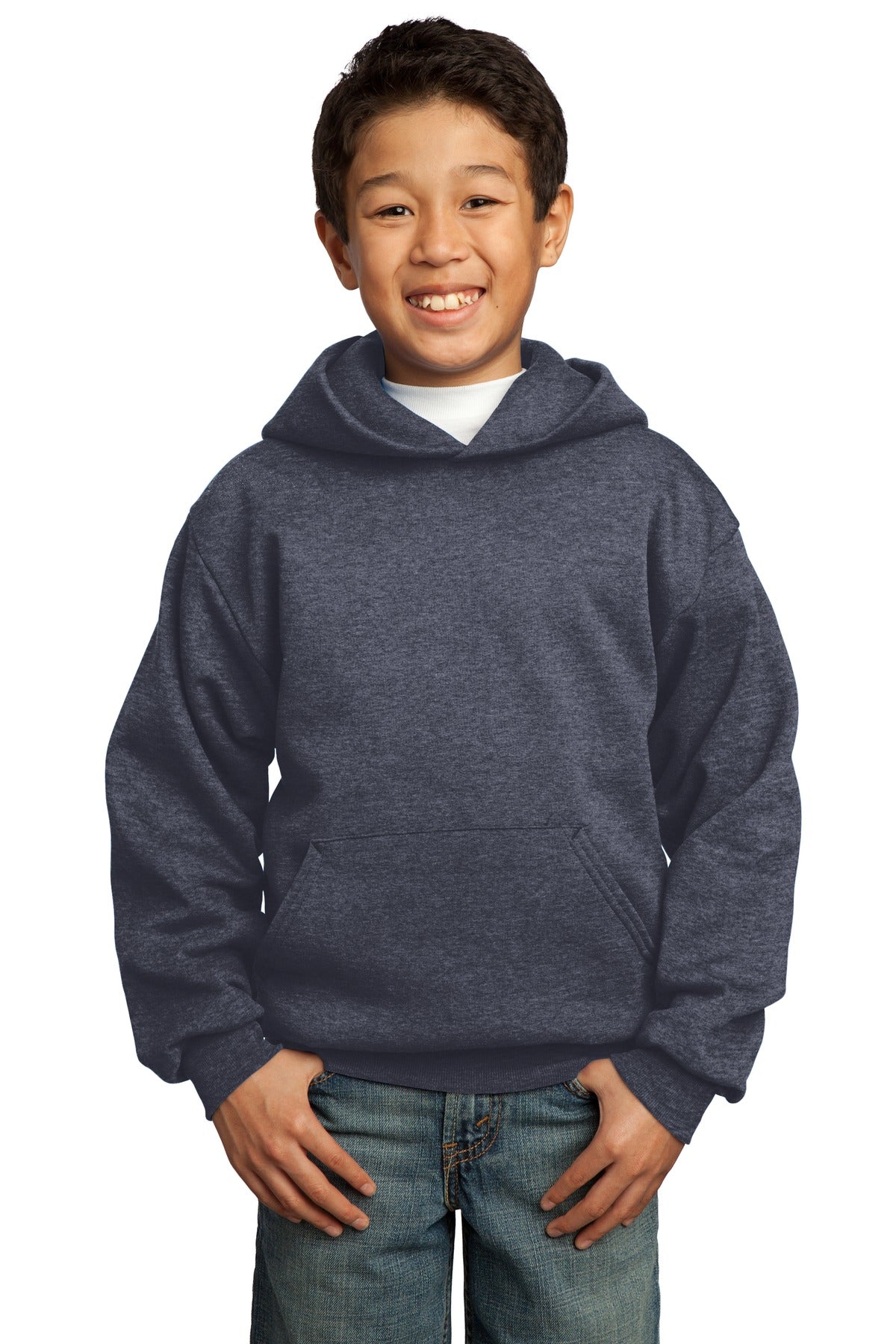 Port & Co™ Youth Core Fleece Pullover Hooded Sweatshirt.  PC90YH