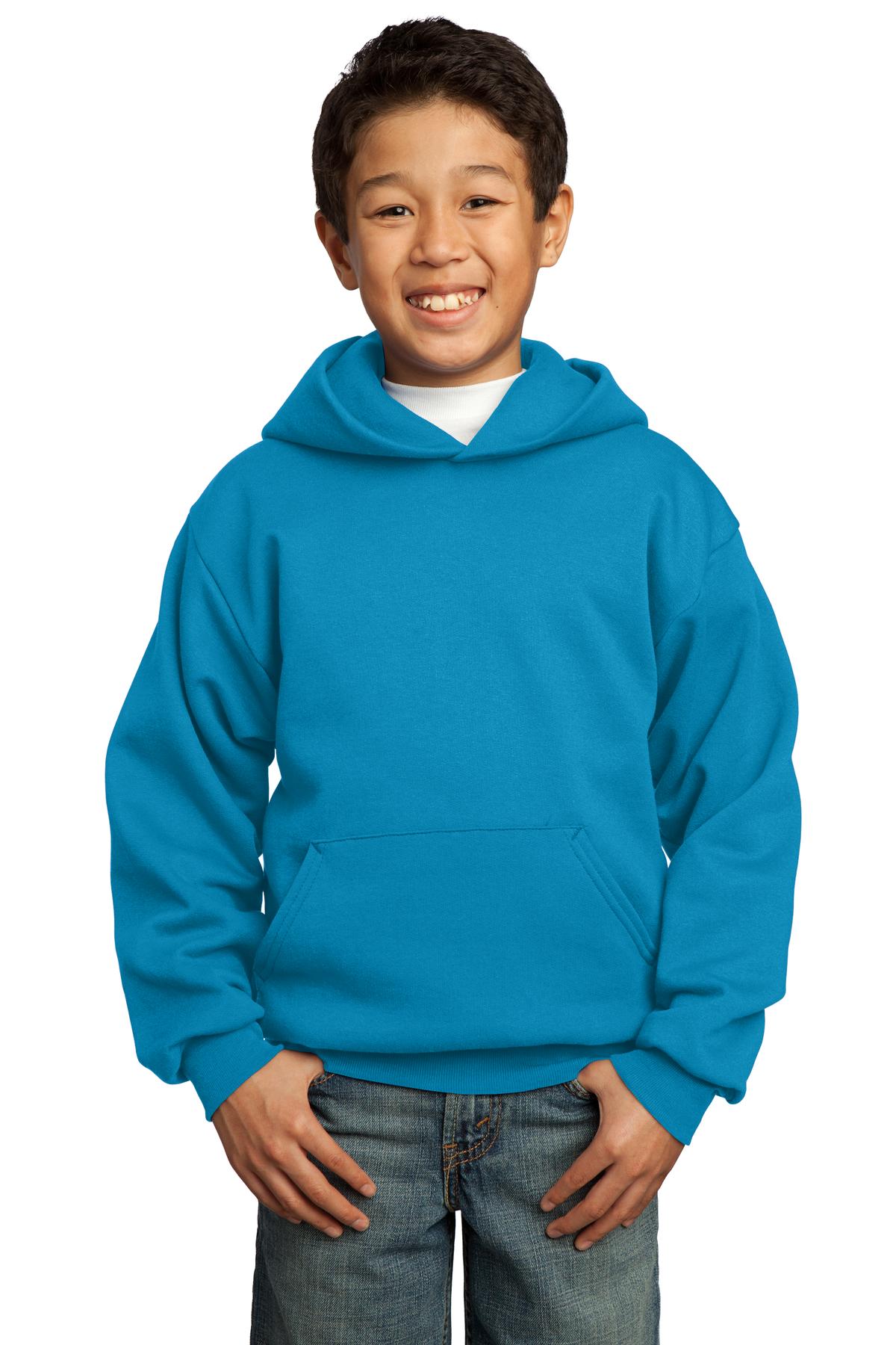 Port & Co™ Youth Core Fleece Pullover Hooded Sweatshirt.  PC90YH