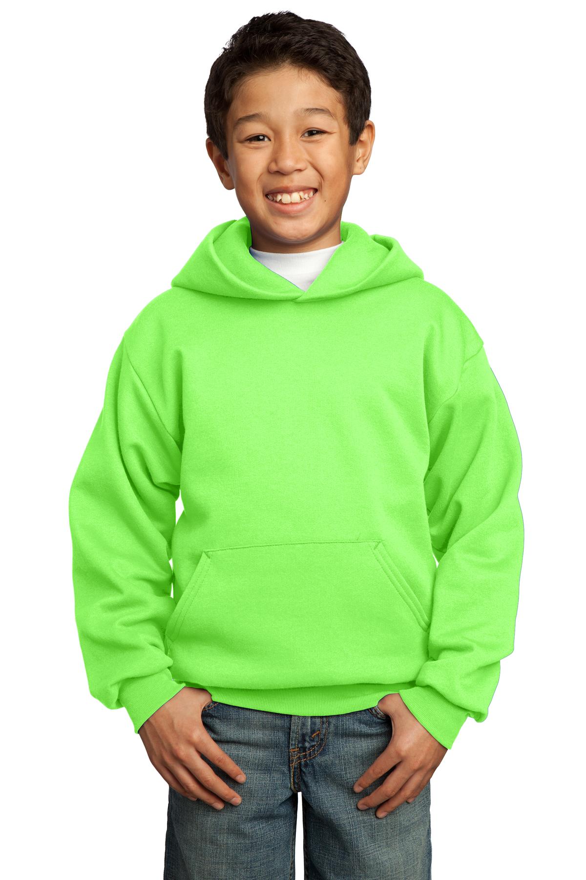 Port & Co™ Youth Core Fleece Pullover Hooded Sweatshirt.  PC90YH