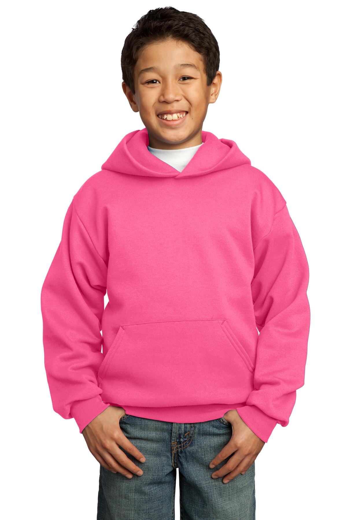 Port & Co™ Youth Core Fleece Pullover Hooded Sweatshirt.  PC90YH