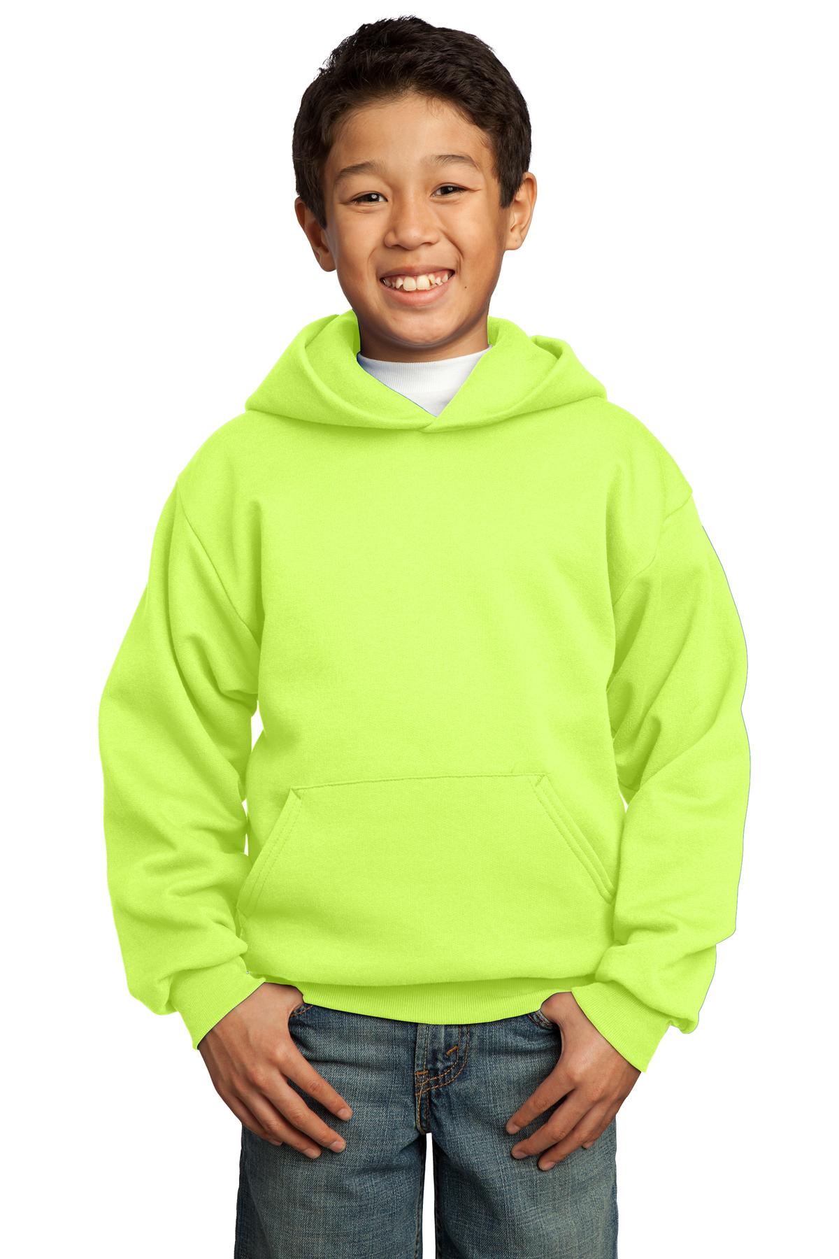 Port & Co™ Youth Core Fleece Pullover Hooded Sweatshirt.  PC90YH