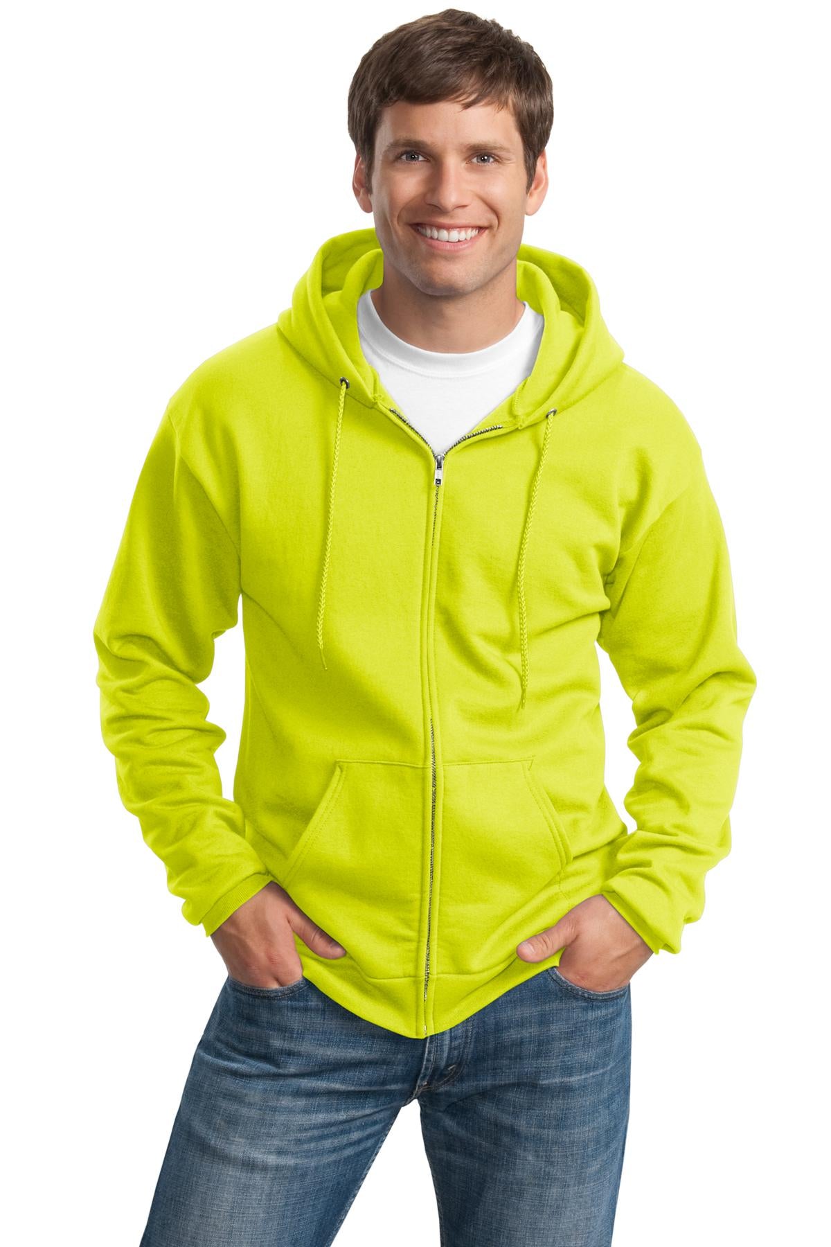 Port & Co™ Tall Essential Fleece Full-Zip Hooded Sweatshirt. PC90ZHT