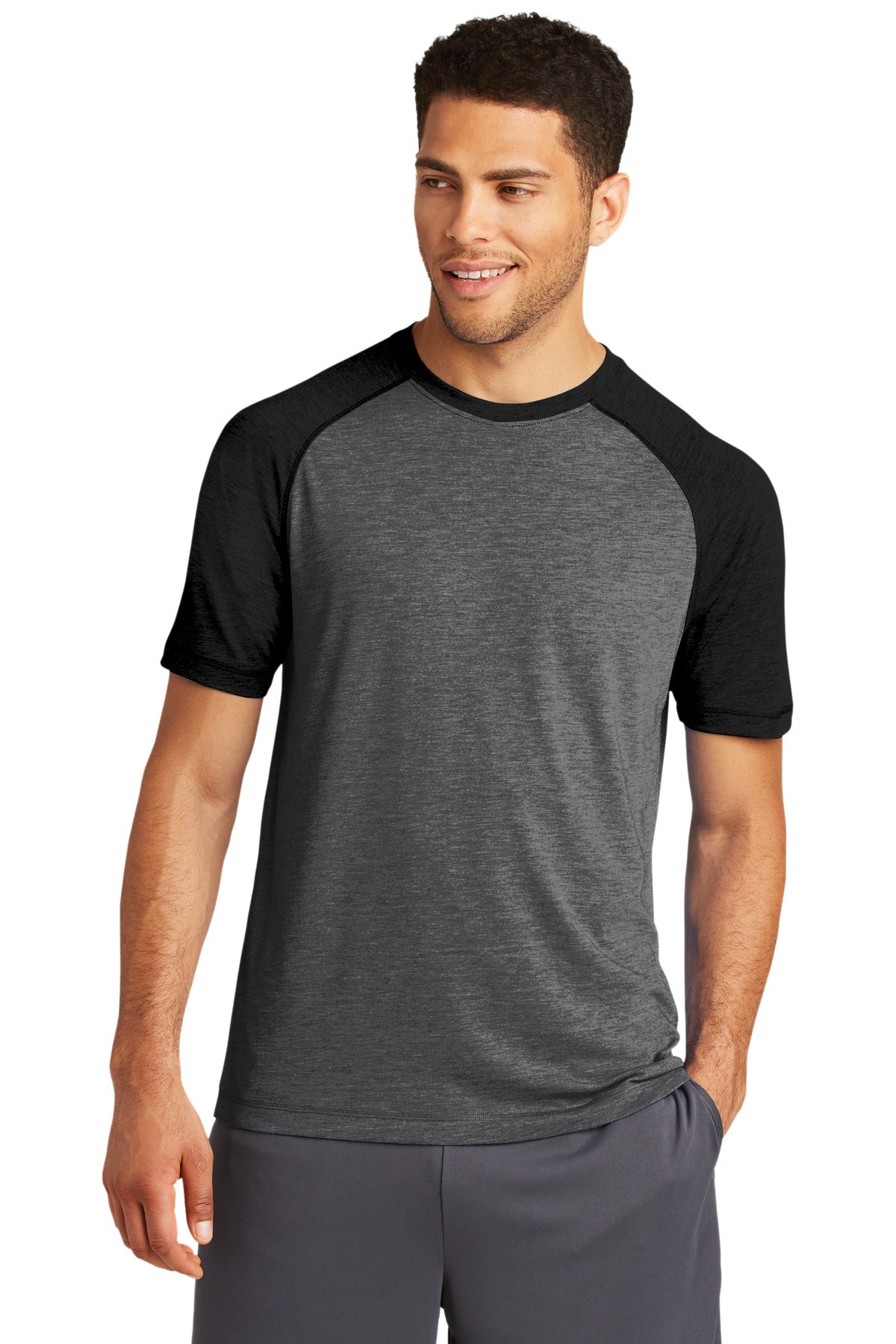 Sport-Tek ® PosiCharge ® Tri-Blend Wicking Raglan Tee. ST400