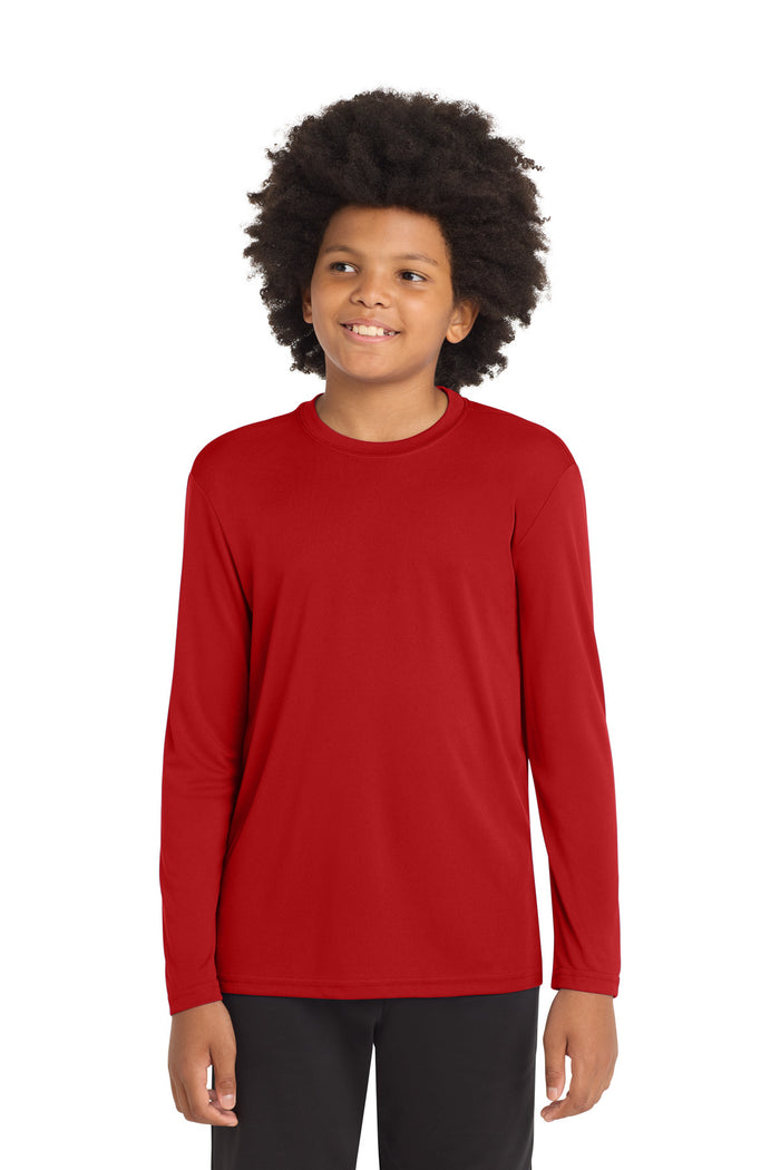 Sport-Tek® Youth Long Sleeve PosiCharge® Competitor™ Tee. YST350LS