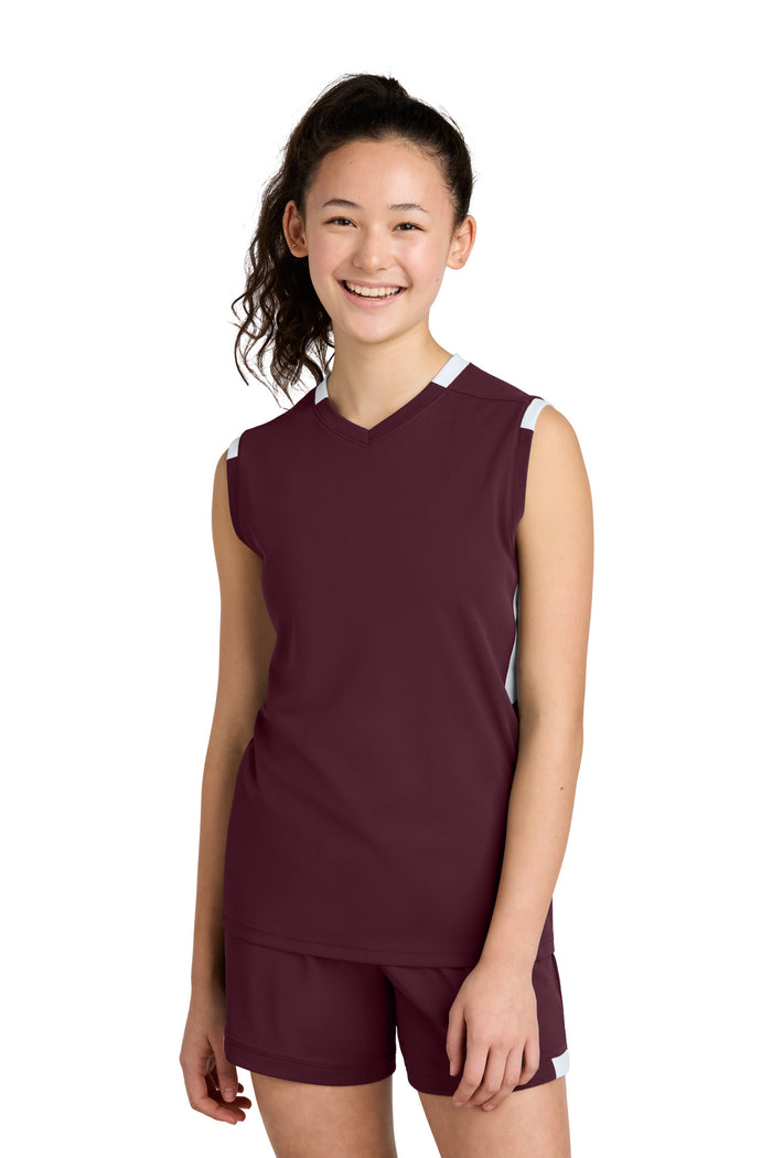 Sport-Tek® Youth Club Sleeveless V-Neck YST441