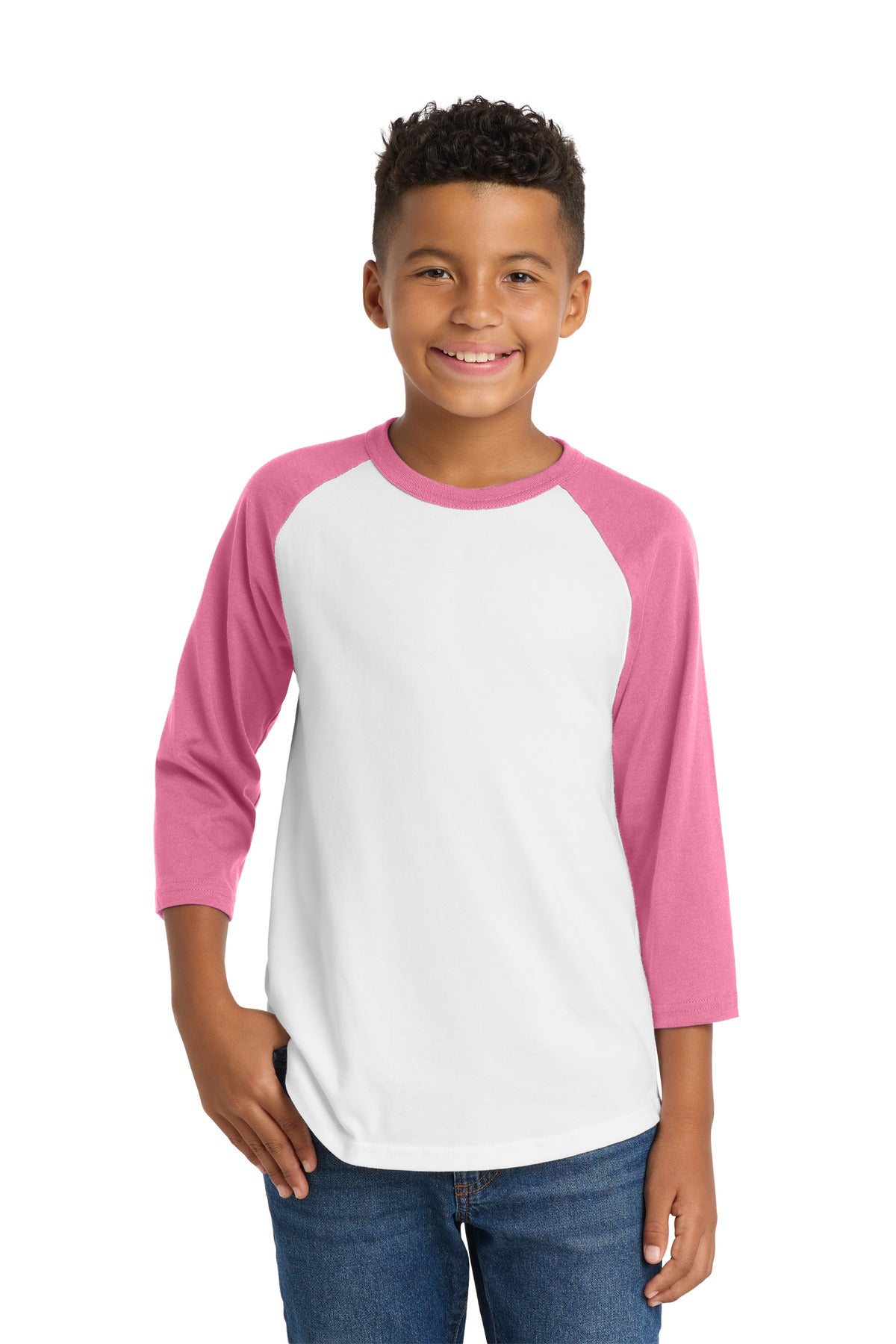 Sport-Tek® Youth Colorblock Raglan Jersey.  YT200