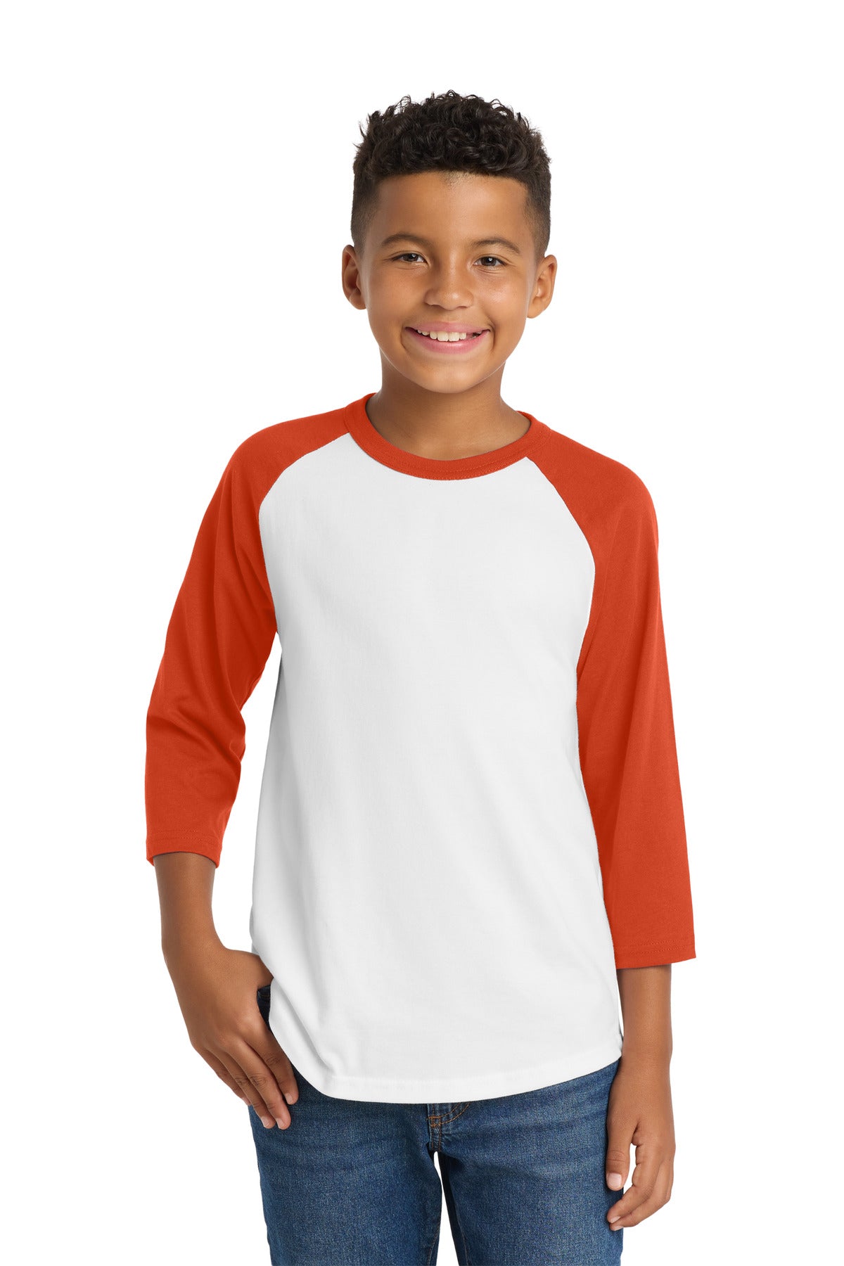 Sport-Tek® Youth Colorblock Raglan Jersey.  YT200