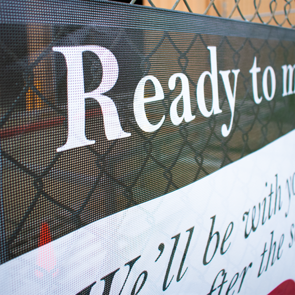 8oz Mesh Banner