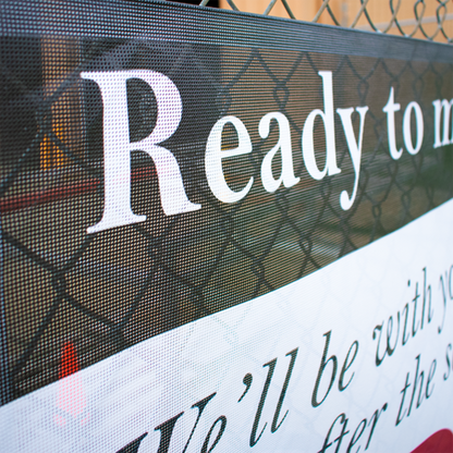 8oz Mesh Banner
